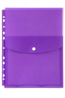 Binder Pocket Marbig A4 Top Opening Purple