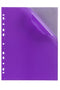 Display Book Marbig A4 Binder 10 Pocket Soft Touch Purple