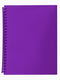 DISPLAY BOOK MARBIG A4 20 POCKET REFILLABLE TRANSLUCENT PURPLE