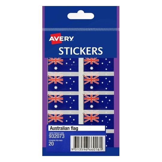 LABEL AVERY F/P AUSTRALIAN FLAG 932073