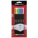 PEN ARTLINE SUPREME 0.4MM FINELINE PASTEL ASST PK6