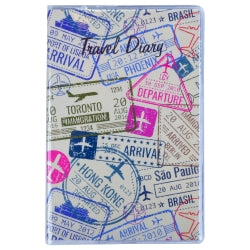 Travel Diary C/land 150x95mm Passport Design Clear Pvc Cover