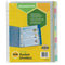 INDICES & DIVIDERS MARBIG A4 10 TAB PP CLEAR POCKETS