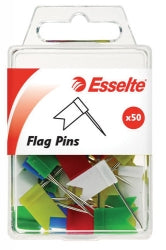 Flag Pins Esselte Asst Pk50