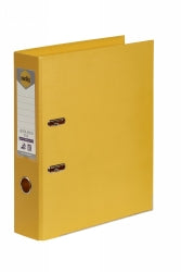 LEVER ARCH FILE MARBIG A4 PE YELLOW