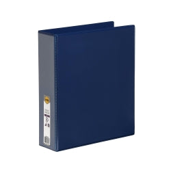 BINDER INSERT MARBIG A4 CLEARVIEW 2 D-RING 50MM BLUE
