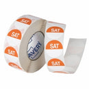 LABEL AVERY 24MM SATURDAY REMOVABLE ORANGE/WHITE 1000/ROLL