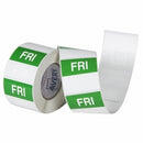 Label Avery 40x40mm Friday Removable Green/white 500/roll