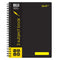 NOTEBOOK QUILL A4 70GSM PP 3 SUBJECT BLACK 300PG