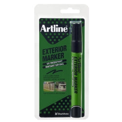 Marker Exterior Artline 1.5mm Permanent Black Hs
