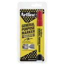 Marker General Purpose Artline 1.5mm Permanent Red Hs