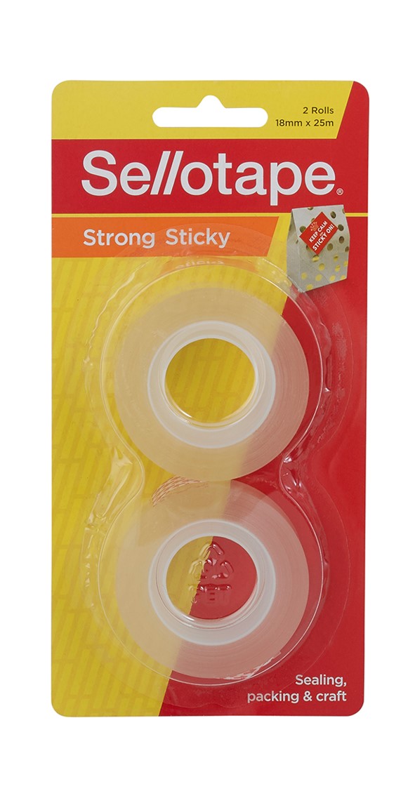 Sellotape Sticky Tape Refill 18mmx25m (8 x 2pkts)