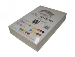 COPY PAPER RAINBOW A4 80GSM OFFICE PASTEL IVORY PK500