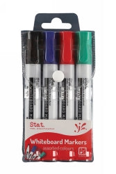 MARKER WHITEBOARD STAT 2.0MM BULLET NIB ASST WLT4-EACH