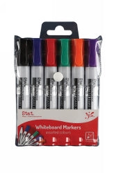 MARKER WHITEBOARD STAT 2.0MM BULLET NIB ASST WLT6-EACH