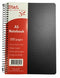 NOTEBOOK STAT A5 60GSM 7MM RULING PP COVER BLACK 200PG-PK5