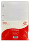 NOTEPAD STAT A4 7 HOLE PUNCHED 55GSM 8MM RULING WHITE 50SHT-EACH