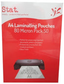 LAMINATING POUCH STAT A4 80 MICRON PK50-EACH