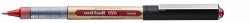 PEN UNI-BALL 1.0MM EYE LIQUID INK ROLLERBALL PEN RED