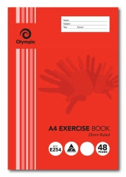 Exercise Book 25mm Ruled Olympic A4 48pg