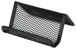 BUSINESS CARD HOLDER ESSELTE METAL MESH BLACK