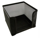 MEMO CUBE HOLDER ESSELTE METAL MESH BLACK