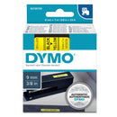 LABEL TAPE DYMO D1 9MMX7M BLACK ON YELLOW