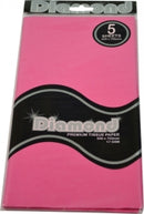 TISSUE PAPER DIAMOND 500X750MM 17GSM PINK 5 SHTS