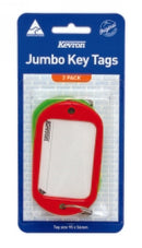 KEY TAG KEVRON JUMBO 2 PACK ASSORTED