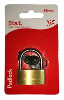 PADLOCK BRASS STAT 40MM-EACH