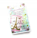 TRAVEL DIARY C/LAND 150MMX110MM INSPIRATIONS DESIGN WITH CLEAR PVC COVER