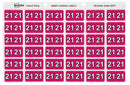 Labels Colour Coding Avery 25x38mm 21 Side Tab Magenta Pk180