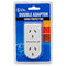 Double Adaptor The Brute Power Co. Vetical + Surge Protection White