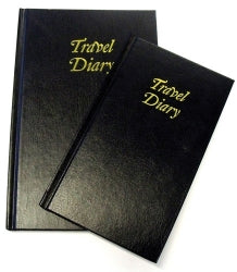 Trip Book 105x175mm Black Leathergrain Cover
