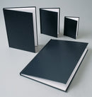 Notebook C/land A6 Ruled Black L/grain