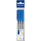 PEN STAEDTLER BP STICK 430 MED BLUE PK3