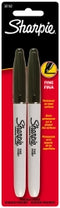 MARKER SHARPIE PERMANENT FINE BLACK PK2