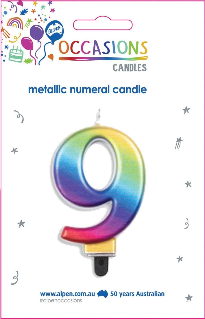 Candles Alpen Numerals No.9