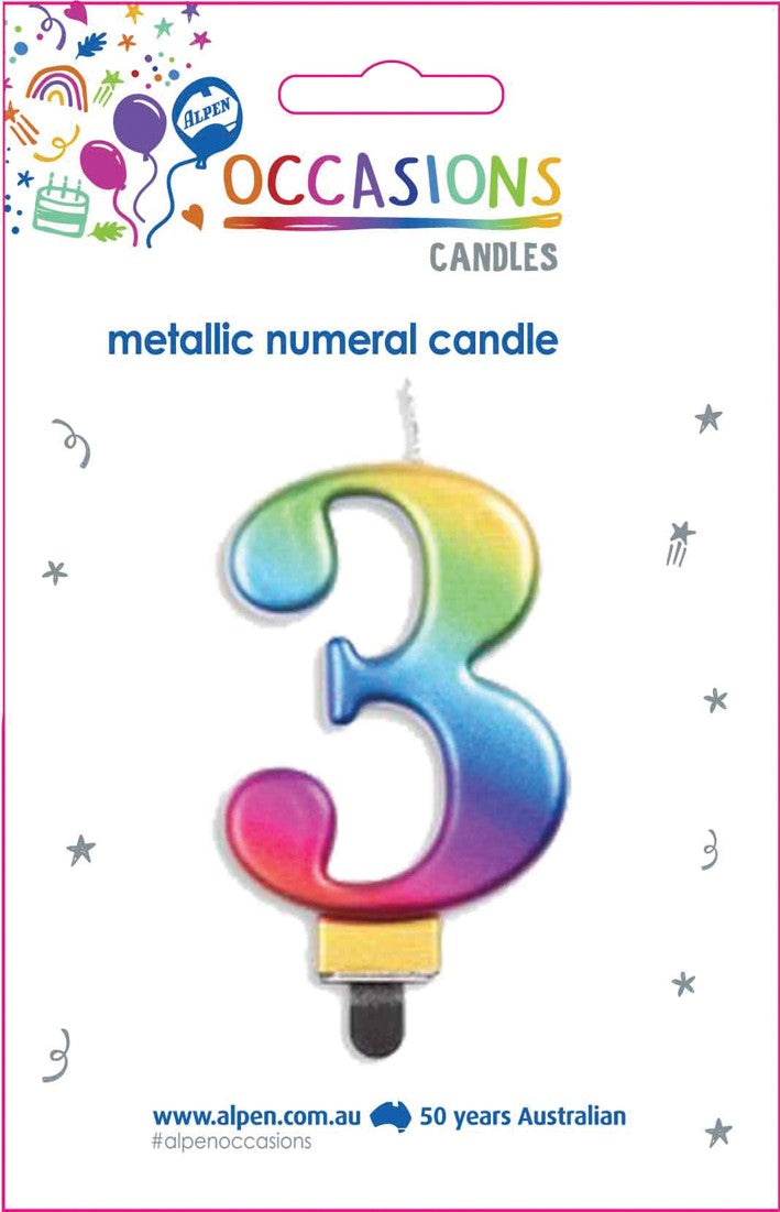 Candles Alpen Numerals No.3