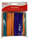 POPSTICKS STAT WOODEN COLOURED PK150-EACH