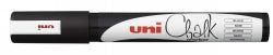 MARKER CHALK UNI 2.5MM BULLET TIP BLACK