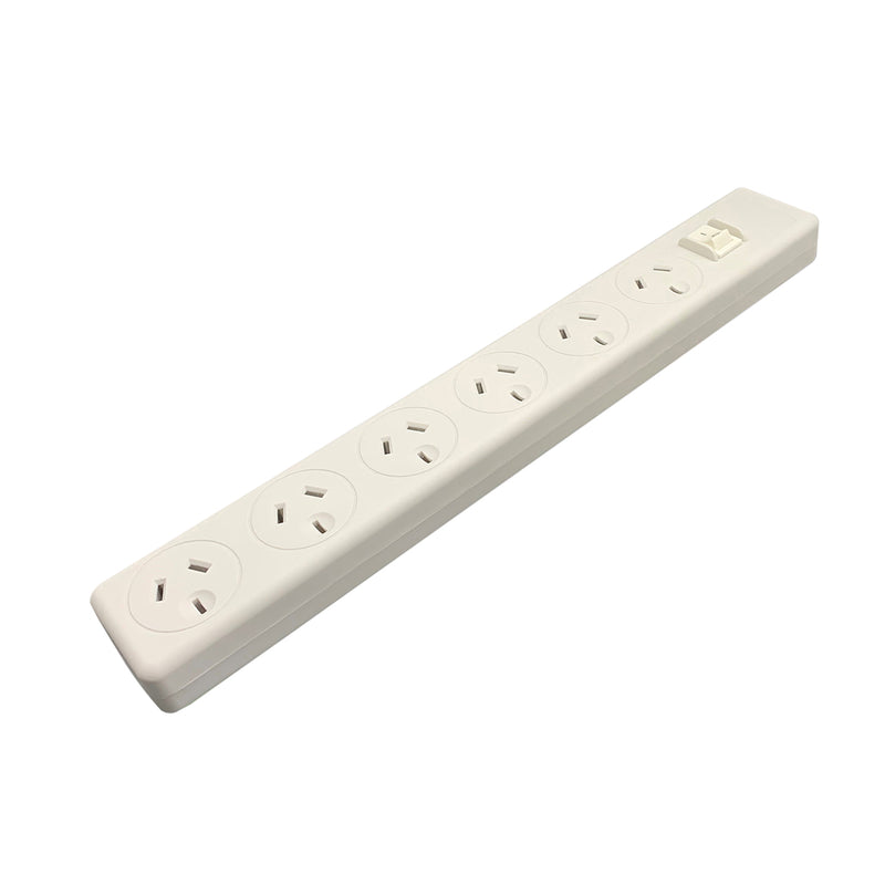 POWER BOARD SURGE PROTECTED 6 OUTLET + EXTRA LONG 5M LEAD