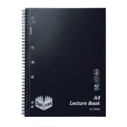LECTURE BOOK SPIRAX A4 P906A PP S/O BLACK 250PG
