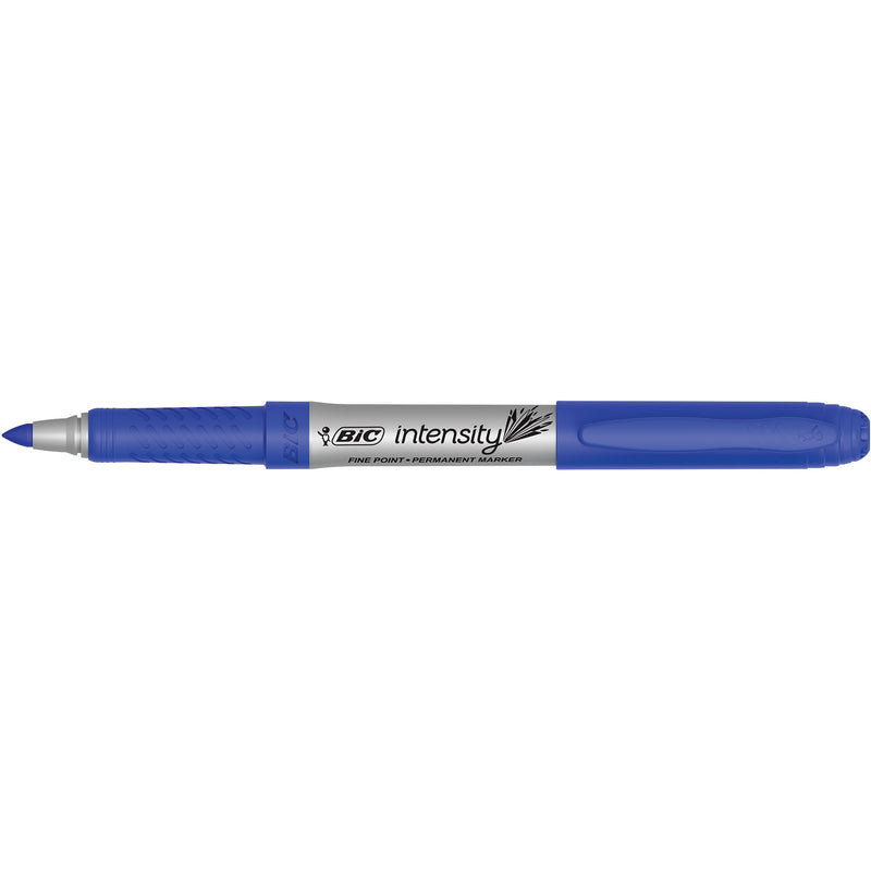 PERMANENT MARKER BIC INTENSITY 1.1MM FINE TIP BLUE PG BX12