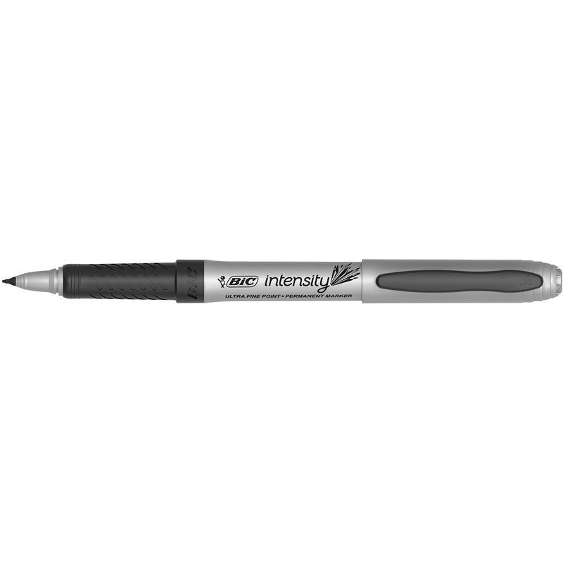 PERMANENT MARKER BIC INTENSITY 0.6MM ULTRA FINE TIP BLACK PG BX12