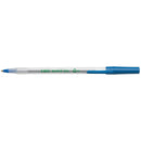 BALL PEN BIC ECOLUTIONS ROUND STIC 1.0MM MEDIUM POINT BLUE PG BX50