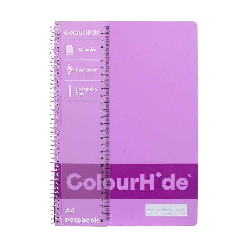 NOTEBOOK COLOURHIDE A4 ORCHID 120PGPG
