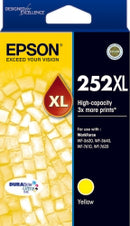 INKJET CART EPSON T253492 252XL HIGH CAP DURABRITE ULTRA YELLOW