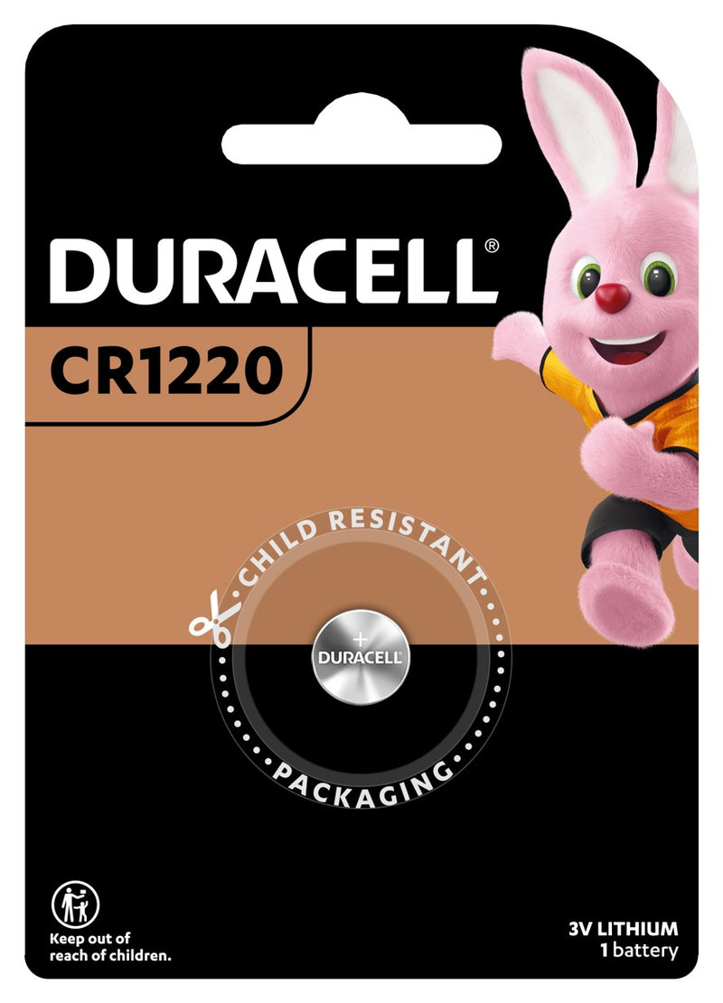 BATTERY DURACELL 1220 LITHIUM COIN COPPER TOP PK1