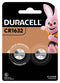 BATTERY DURACELL 1632 LITHIUM COIN 1632 COPPER TOP PK2